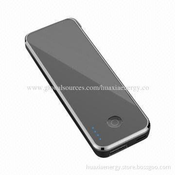 Portable mobile charger with 5,000mAh capacity & TF card slot